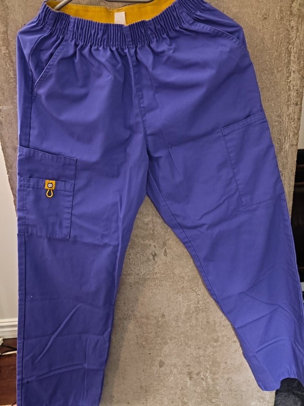 WonderWink Origins "Quebec" Full Elastic Cargo Scrub Pants (Style #5016) Size XS